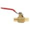Revalved REVALVED PEX Full Port 3/4" Brass Ball Valve - Red Handle, Lead-Free REV034PR - alternate 1